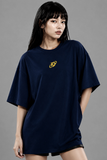  Áo Thun màu NAVY logo Degrey màu VÀNG kiểu dáng rộng Athlete - OVSATHNAYE 