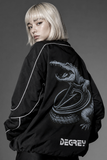  Jacket Degrey màu ĐEN in Mascot áo khoác dù thể thao - JKMASCOT 