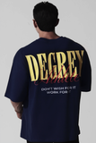  Áo Thun màu NAVY logo Degrey màu VÀNG kiểu dáng rộng Athlete - OVSATHNAYE 