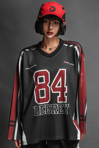  Áo thun tay dài màu đen Degrey Jersey long sleeve cổ tim thời trang thể thao Flexible x3 color - FLEXDEN 