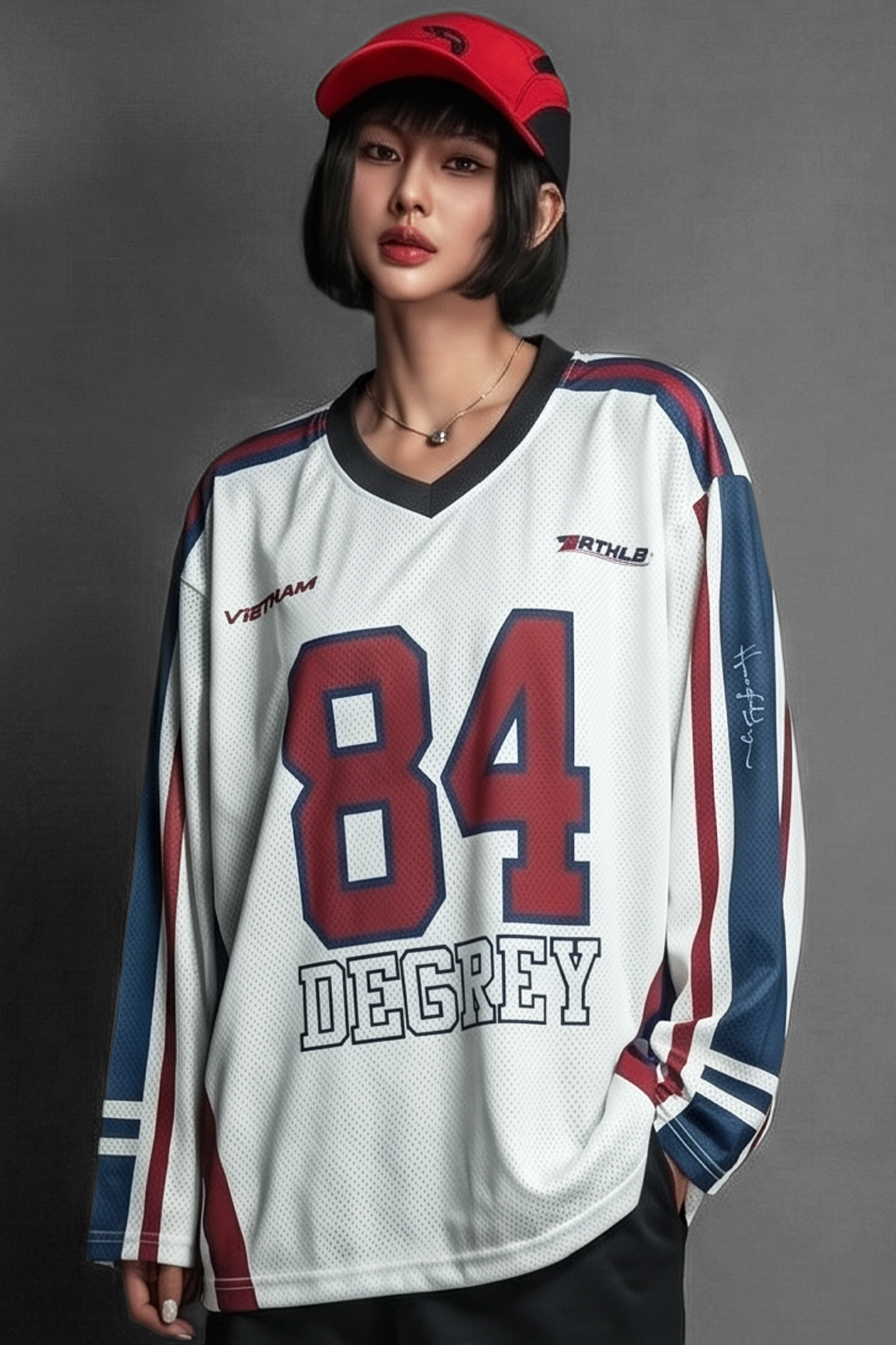  Áo thun tay dài Degrey Jersey long sleeve cổ tim in hình thời trang thể thao nam nữ Flexible x3 color - FLEX 
