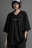  Áo thun thể thao màu ĐEN Degrey Jersey BASIC 84 cổ tim - JERBADEN 