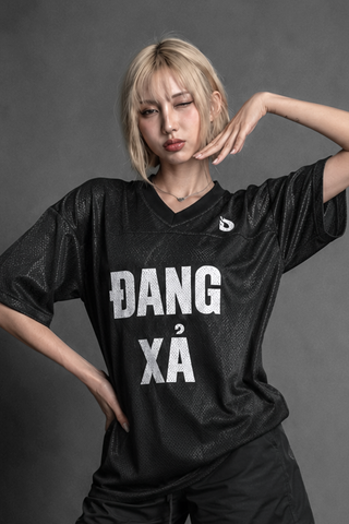  Áo thun màu ĐEN Degrey Jersey ĐANG XẢ 84 cổ tim - JERXA 