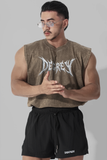  Áo ba lỗ Tank Top Degrey Cotton WAX NÂU Big Logo - TANKWAXNAU 