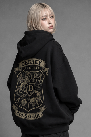  Áo Hoodie Zip Degrey collab Gods Gear - DEGODHOOD 