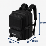  Balo Degrey Powerload MID SIZE Black Canvas 1680D - POWMID 