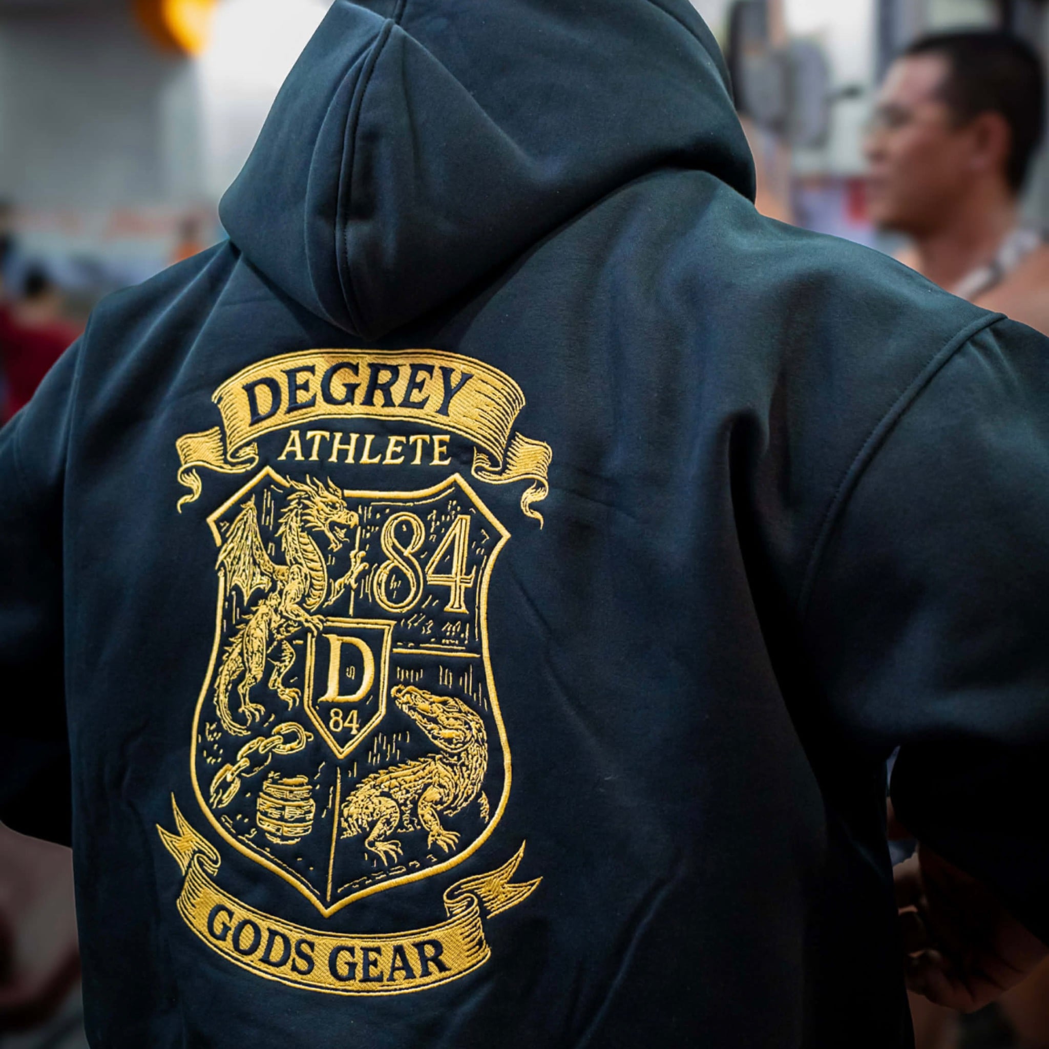  Áo Hoodie Zip Degrey collab Gods Gear - DEGODHOOD 