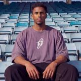  Áo Thun màu wax TÍM Degrey kiểu dáng rộng in logo - OVSWAXTIM 