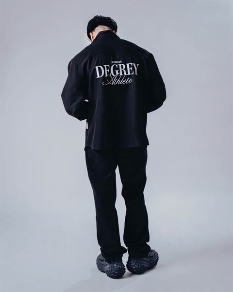 Áo sơ mi tay dài màu đen Degrey Longsleve Shirt DECADE LOGO - LONGSHIRTDECADE 