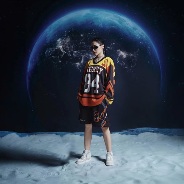  Áo thun tay dài màu BLAZE CAM Degrey Jersey long sleeve cổ tim thời trang thể thao - LONGBLA 