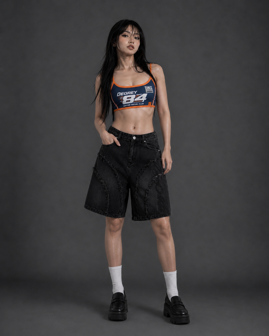  Áo Degrey Gym Sport Bra màu Navy Cam thể thao - BRANACA 