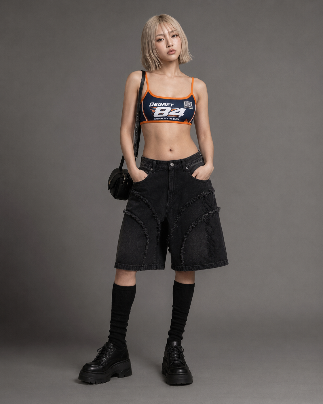  Áo Degrey Gym Sport Bra màu Navy Cam thể thao - BRANACA 