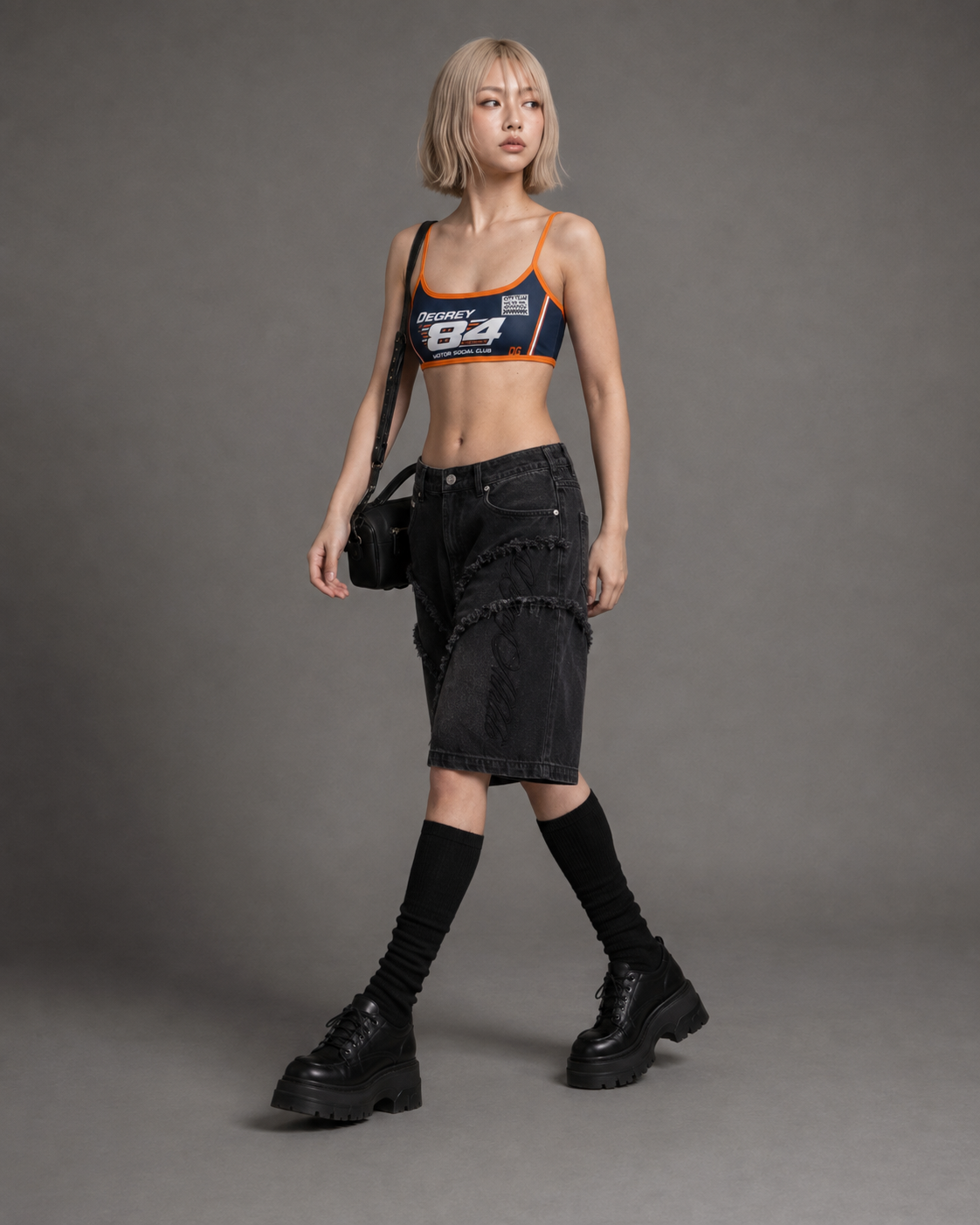  Áo Degrey Gym Sport Bra màu Navy Cam thể thao - BRANACA 