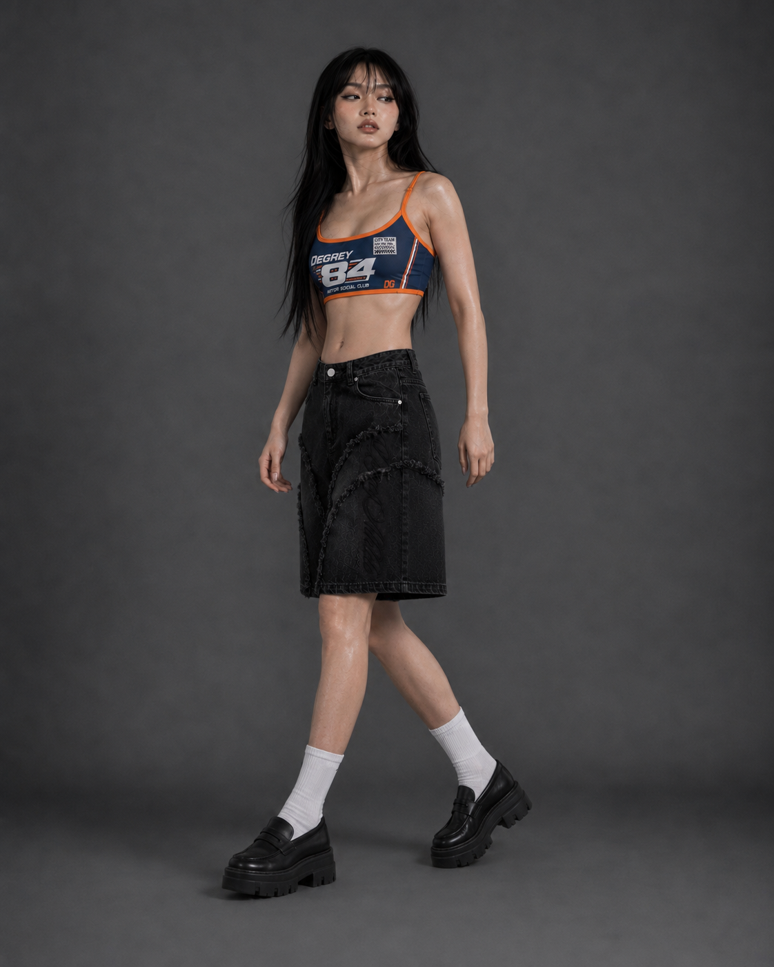  Áo Degrey Gym Sport Bra màu Navy Cam thể thao - BRANACA 