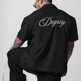  Áo sơ mi màu đen Degrey Shirt Basic Logo - SHIRTLOGO 