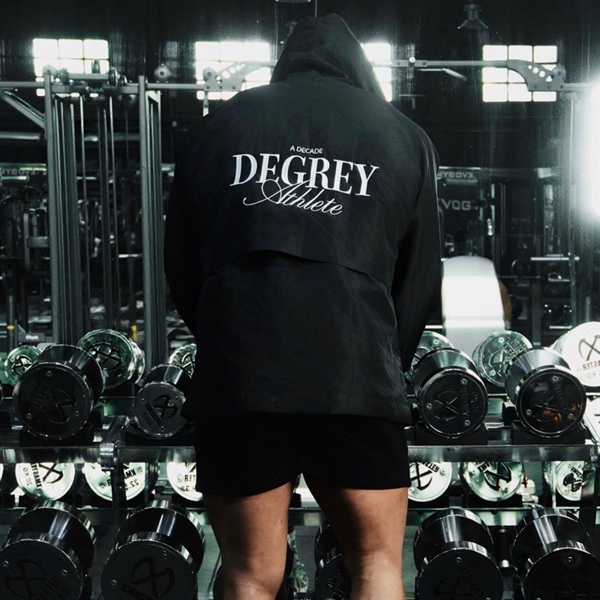  Jacket Degrey Decade Half Zip áo khoác dù có nón hình thêu - JKHALFZIP 