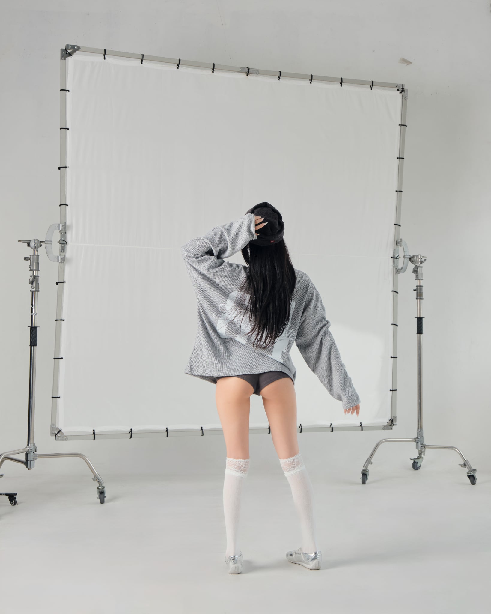  Áo Thun Longsleeve WAFFLE GREY in 2 mặt - WAFGREY 