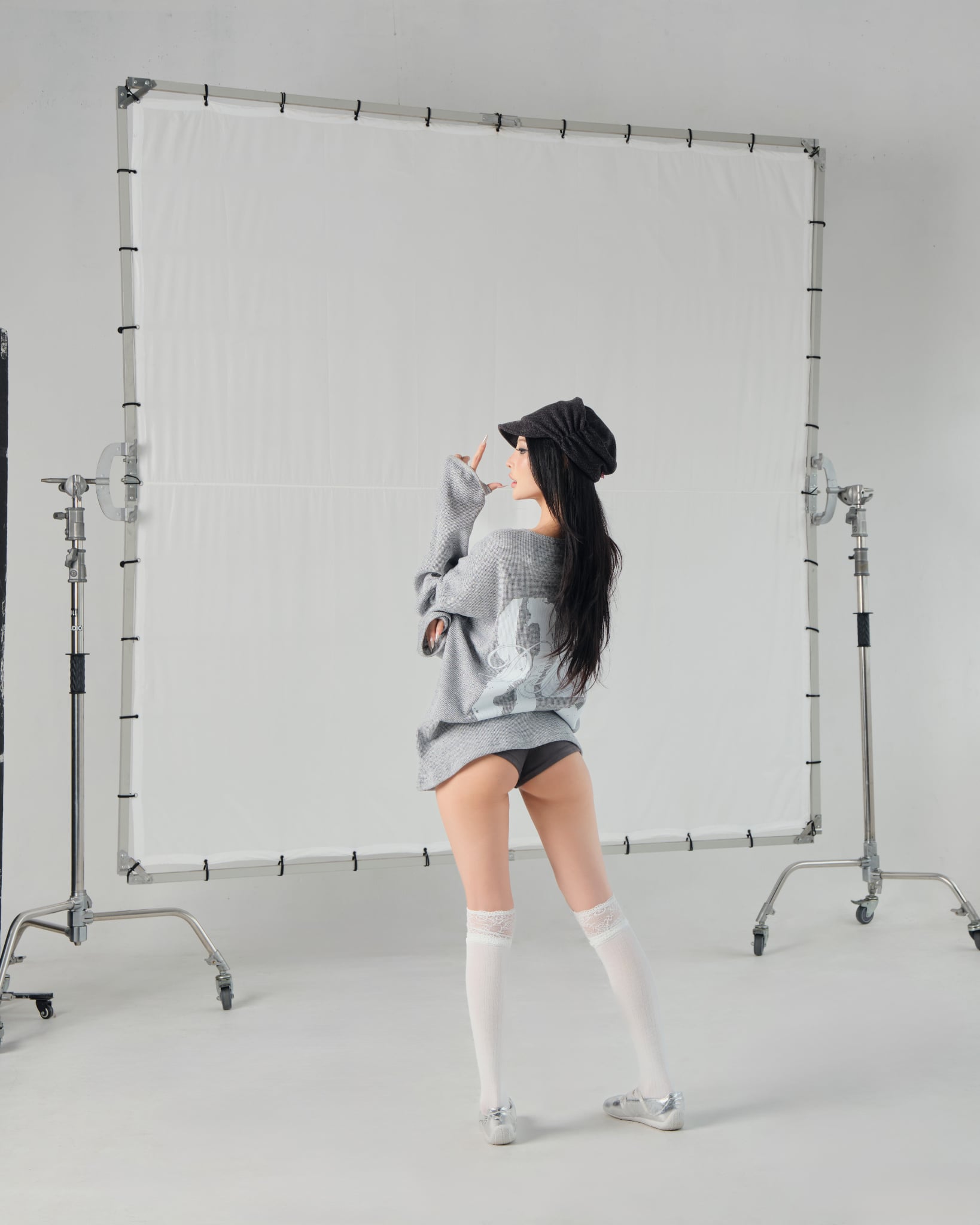  Áo Thun Longsleeve WAFFLE GREY in 2 mặt - WAFGREY 