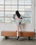  Áo Thun Longsleeve WAFFLE GREY in 2 mặt - WAFGREY 