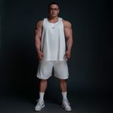  Quần Degrey màu TRẮNG basic thể thao vải lưới 2 lớp - PABATRA 