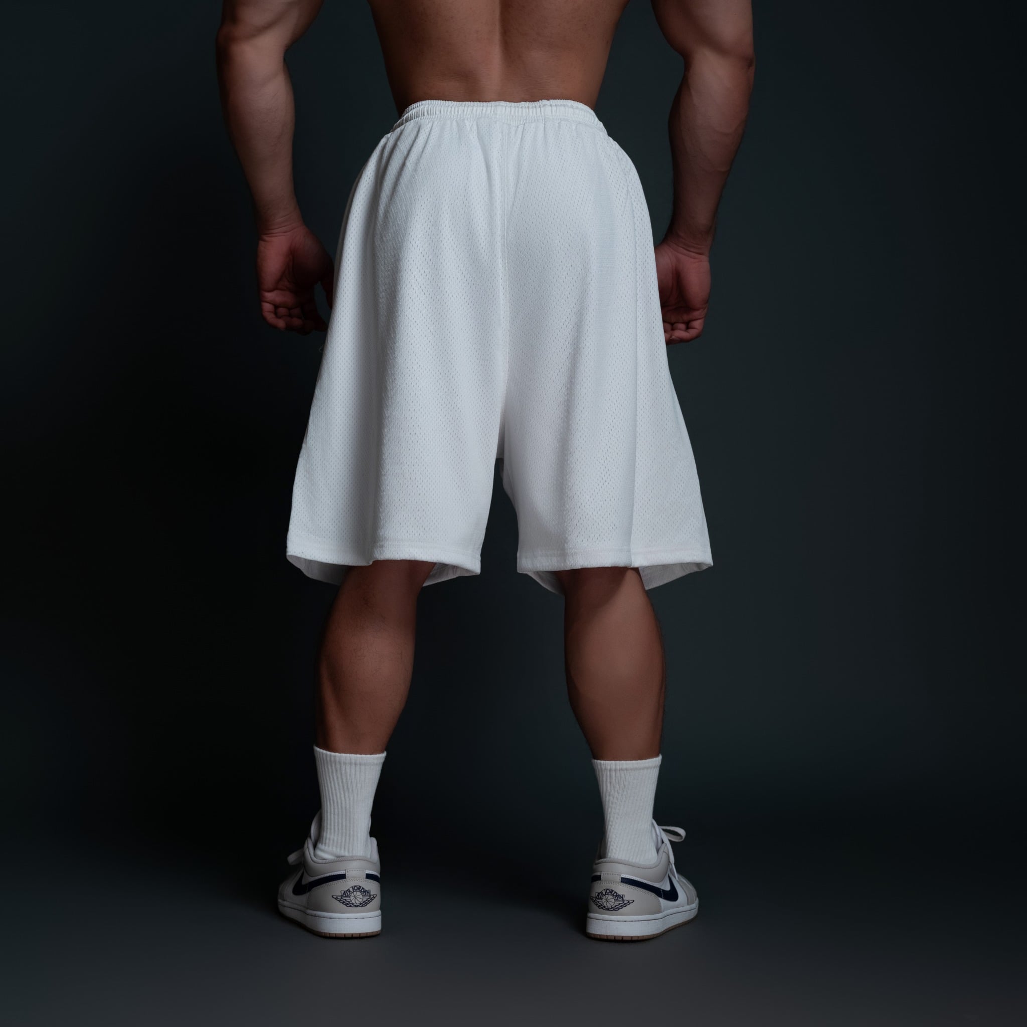  Quần Degrey màu TRẮNG basic thể thao vải lưới 2 lớp - PABATRA 