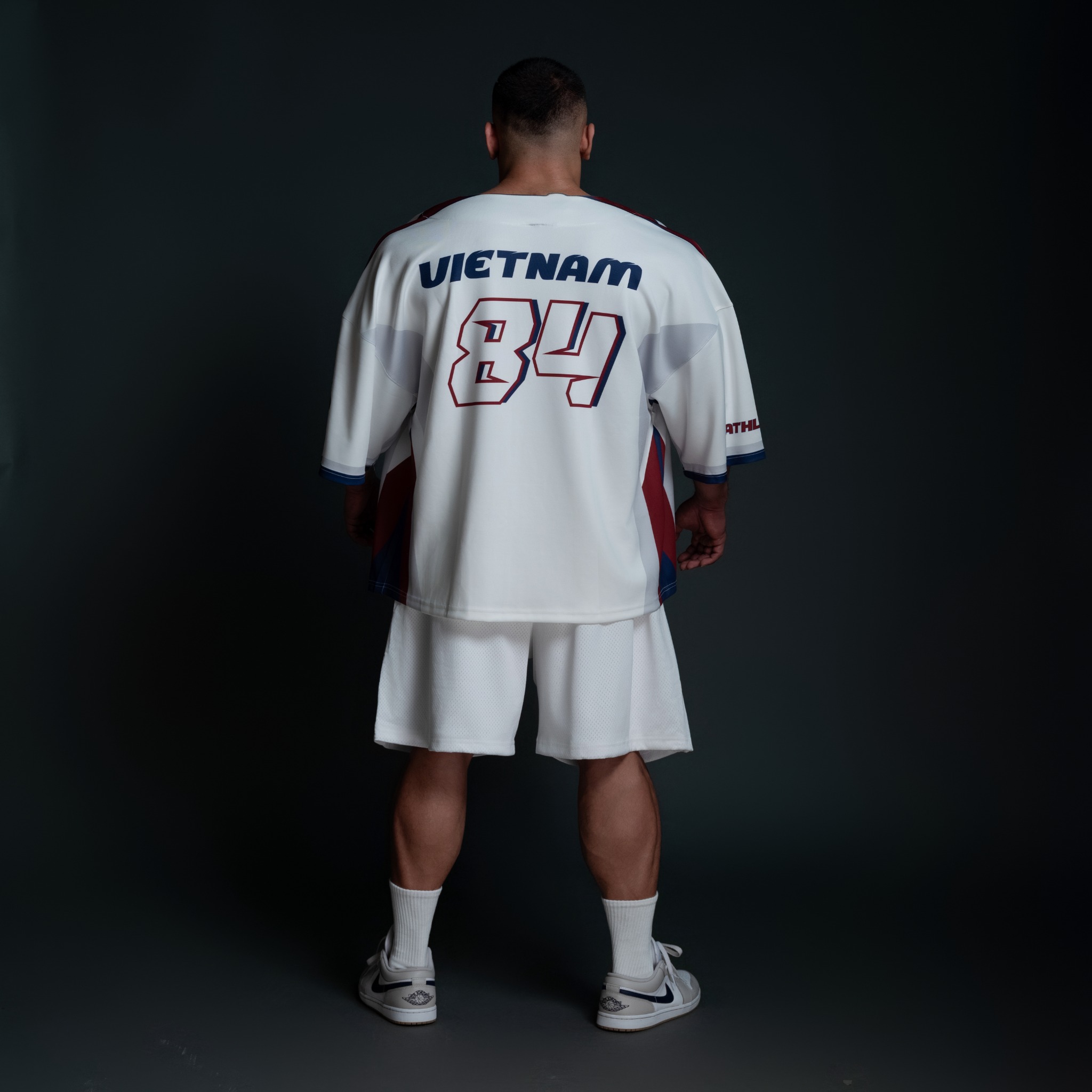  Áo khoác sơmi Jersey Degrey Baseball FLEX màu trắng - BASEFLEX 