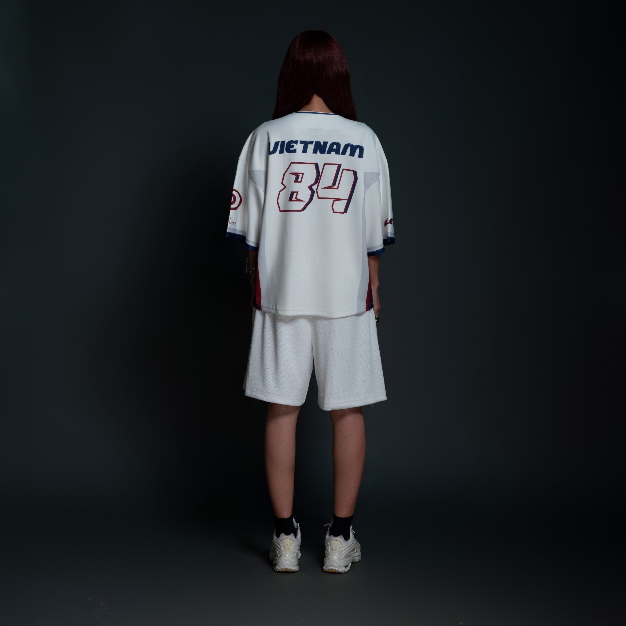  Áo khoác sơmi Jersey Degrey Baseball FLEX màu trắng - BASEFLEX 
