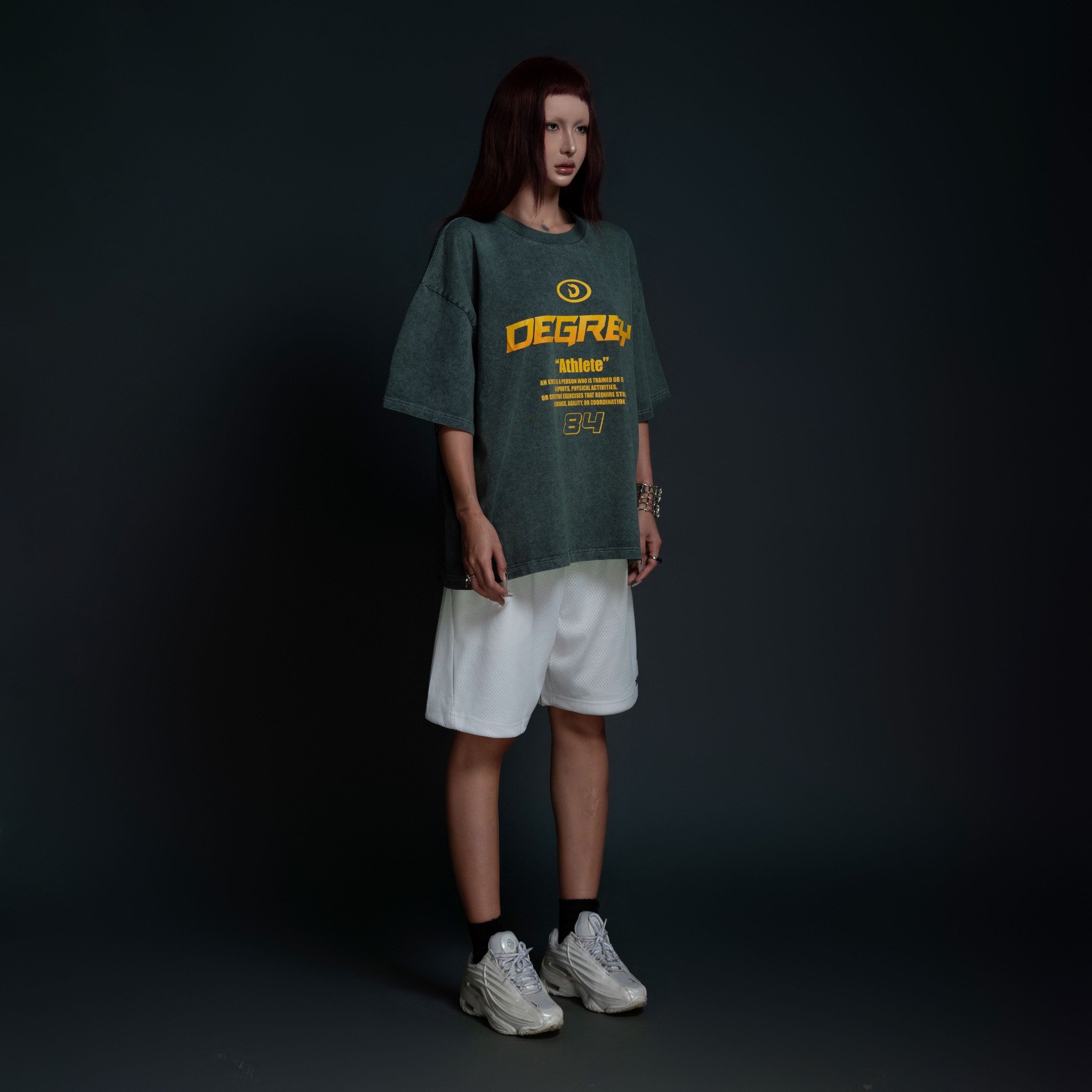  Tee Degrey Cotton WAX GREEN Tee Athlete - WAXATH 
