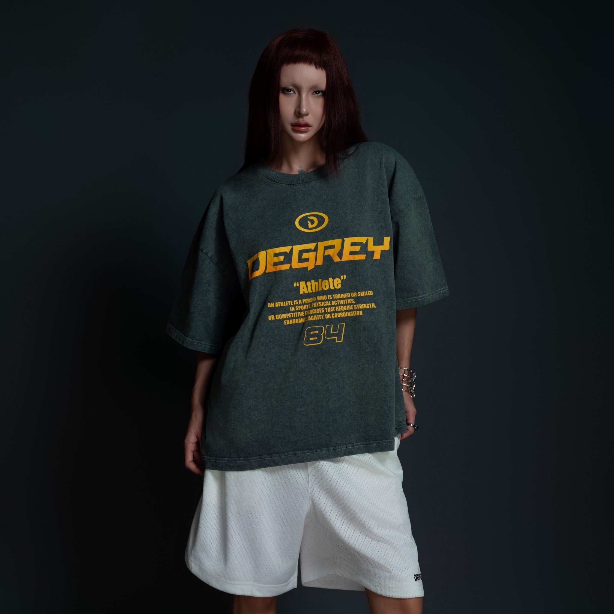  Tee Degrey Cotton WAX GREEN Tee Athlete - WAXATH 