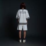  Áo thun thể thao màu TRẮNG CRIMSON Degrey Jersey 84 cổ tim - JERCRIMT 