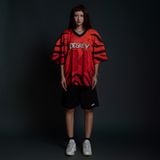  Áo thun thể thao màu cam TIGER Degrey Jersey 84 cổ tim - JERTIGER 