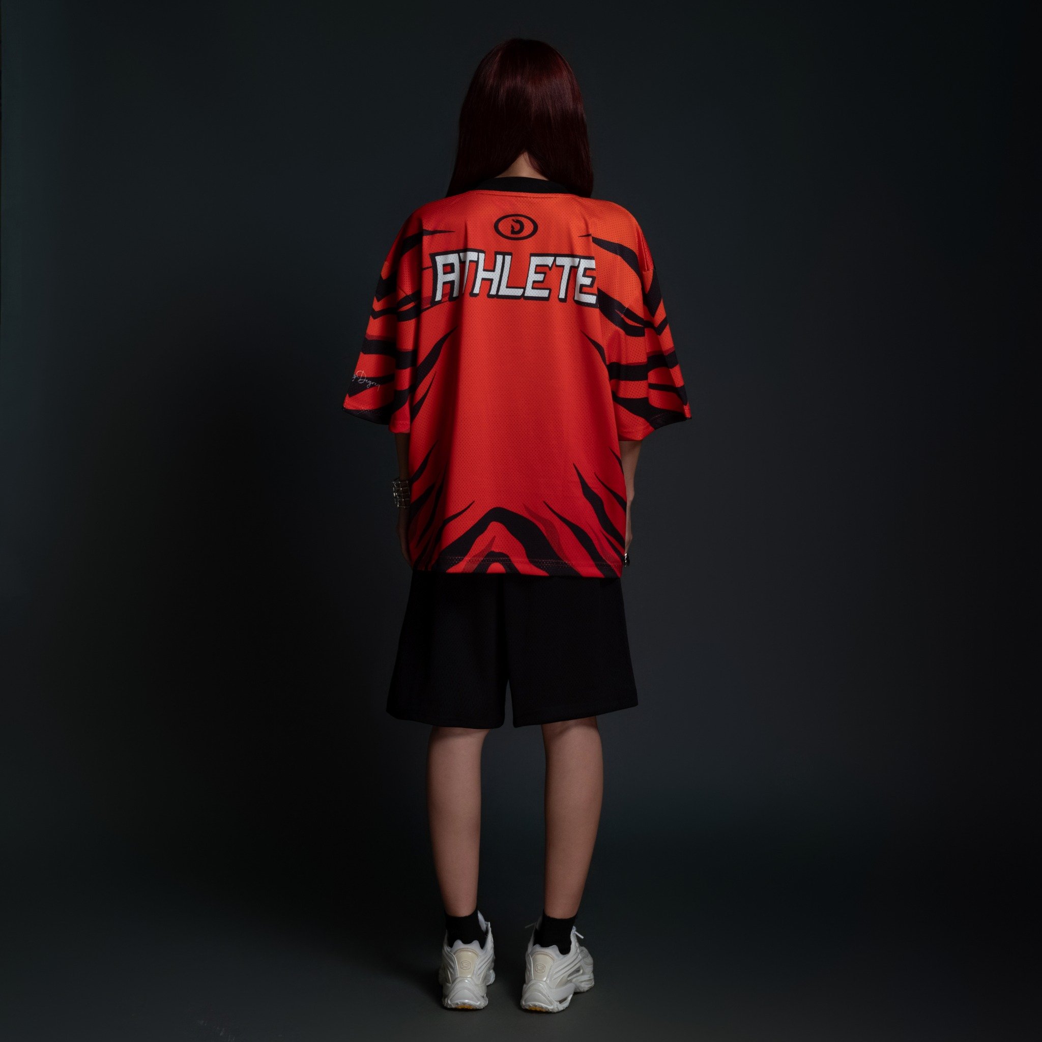  Áo thun thể thao màu cam TIGER Degrey Jersey 84 cổ tim - JERTIGER 