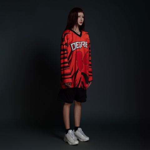  Áo thun tay dài màu CAM TIGER Degrey Jersey long sleeve cổ tim thời trang thể thao - LONGTIGER 