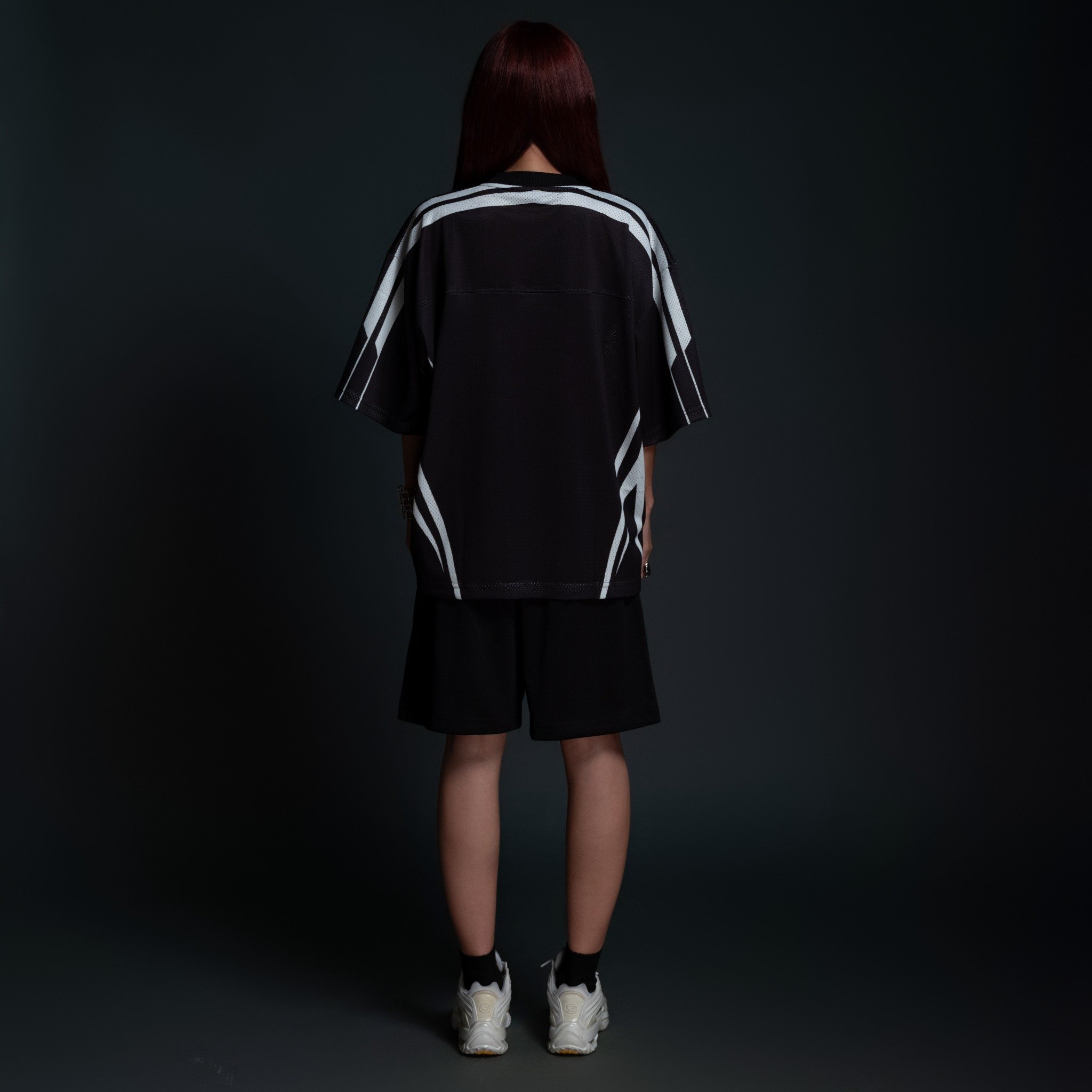  Áo thun thể thao màu BLACK FANG Degrey Jersey 84 cổ tim - JERFANGD 