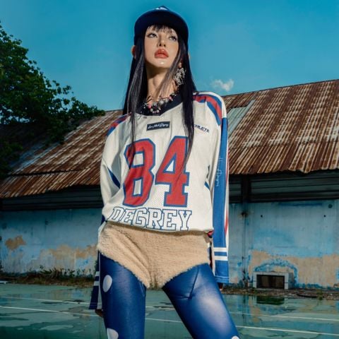  Áo thun tay dài Degrey Jersey long sleeve cổ tim in hình thời trang thể thao nam nữ Flexible x3 color - FLEX 