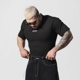  Áo Thun Degrey Tee Rib Thun Gân màu ĐEN - TEERIBDEN 