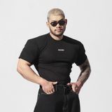  Áo Thun Degrey Tee Rib Thun Gân màu ĐEN - TEERIBDEN 