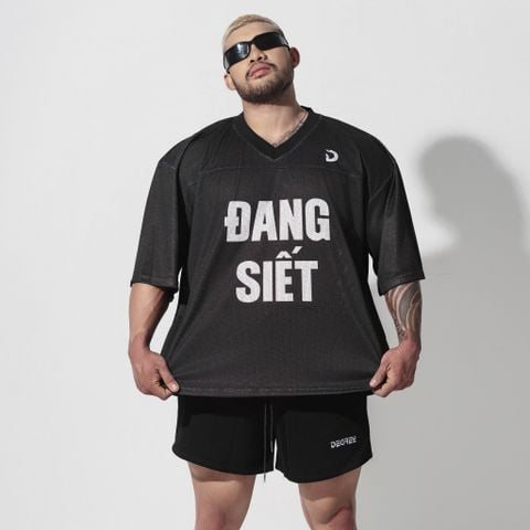  Áo thun màu ĐEN Degrey Jersey ĐANG SIẾT 84 cổ tim - JERSIET 