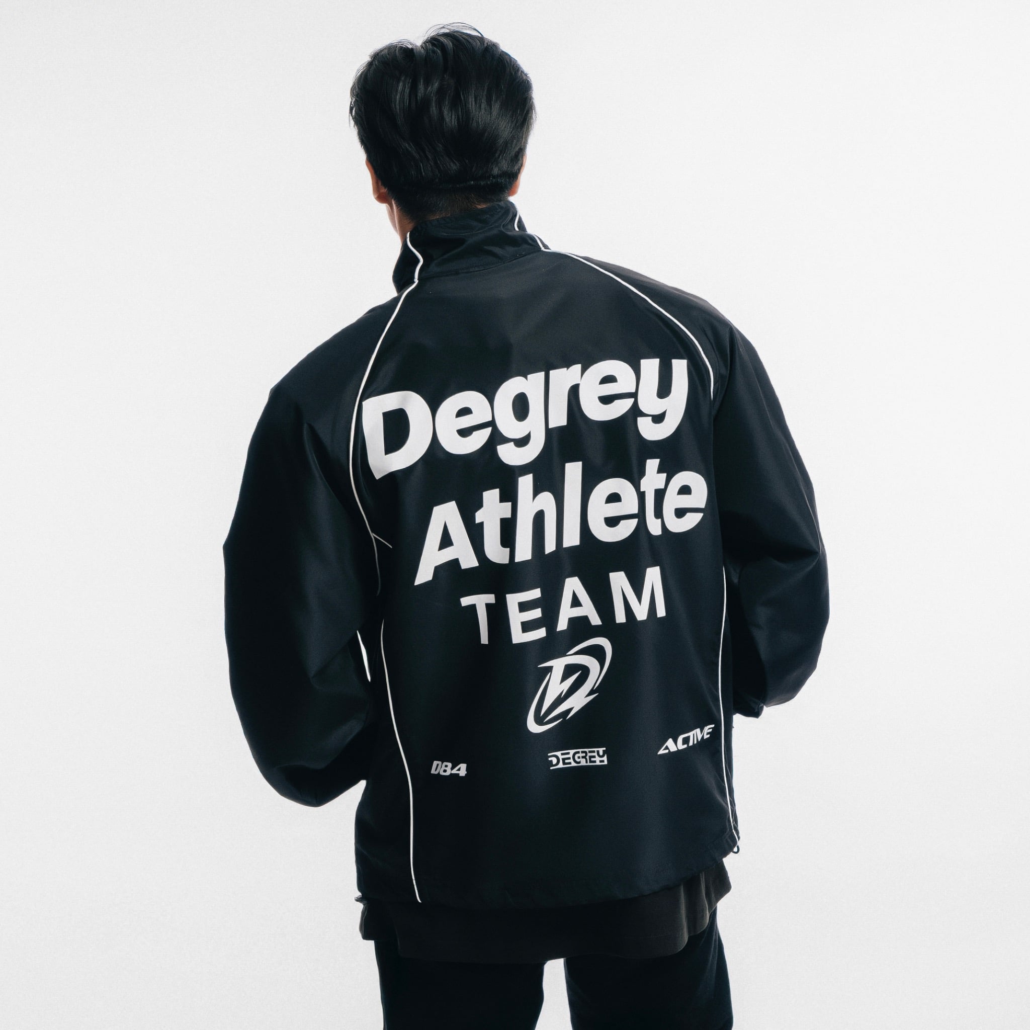  Jacket Degrey Athlete áo khoác dù thể thao màu đen - JACKATHDEN 