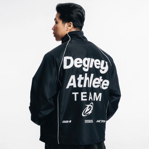  Jacket Degrey Athlete áo khoác dù thể thao màu đen - JACKATHDEN 