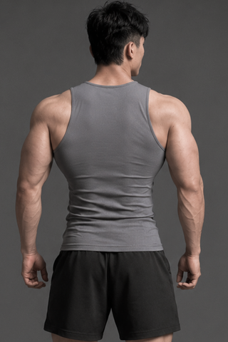  Áo TankTop thể thao màu XÁM Degrey Compressor thêu logo - COMTANKXAM 