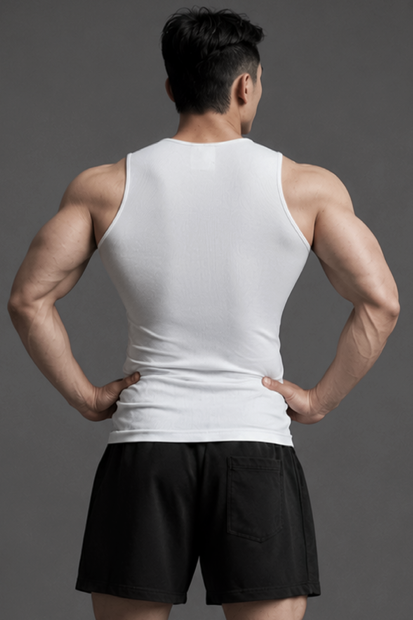  Áo TankTop thể thao màu TRẮNG Degrey Compressor thêu logo - COMTANKTRANG 