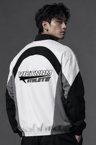  Jacket Degrey áo khoác dù thiết kế thời trang phong cách thể thao màu xám - JACKXAM 
