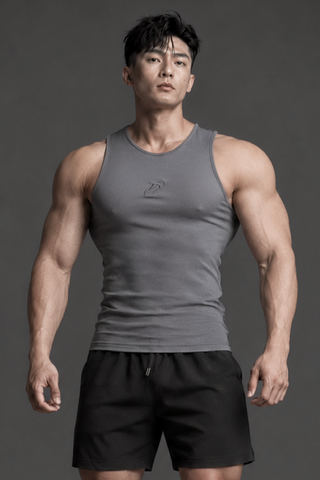  Áo TankTop thể thao màu XÁM Degrey Compressor thêu logo - COMTANKXAM 
