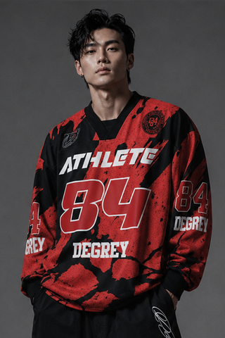  Áo Sweater Degrey Athlete màu đỏ cam Poly - SWEDOCAM 