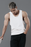  Áo Tank Top Degrey TRẮNG Cotton 4 chiều New Logo - TANKNEWLOGOTRANG 