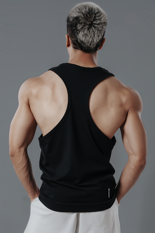  Áo Tank Top Degrey ĐEN Cotton 4 chiều New Logo SIZE S - TANKNEWLOGODEN 