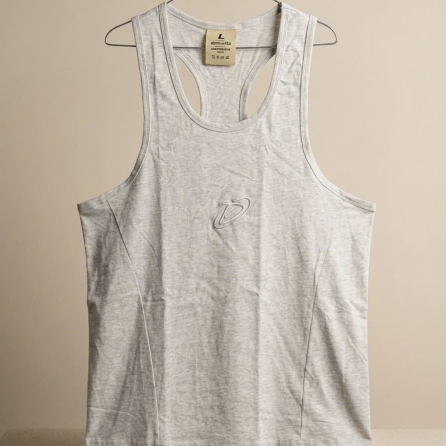  Áo ba lỗ Tank Top Degrey màu XÁM Cotton 4 chiều New Logo SIZE S - TANKNEWLOGOXAM 