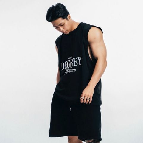  Degrey Áo ba lỗ Tank Top DECADE màu ĐEN - TANKDECADE 