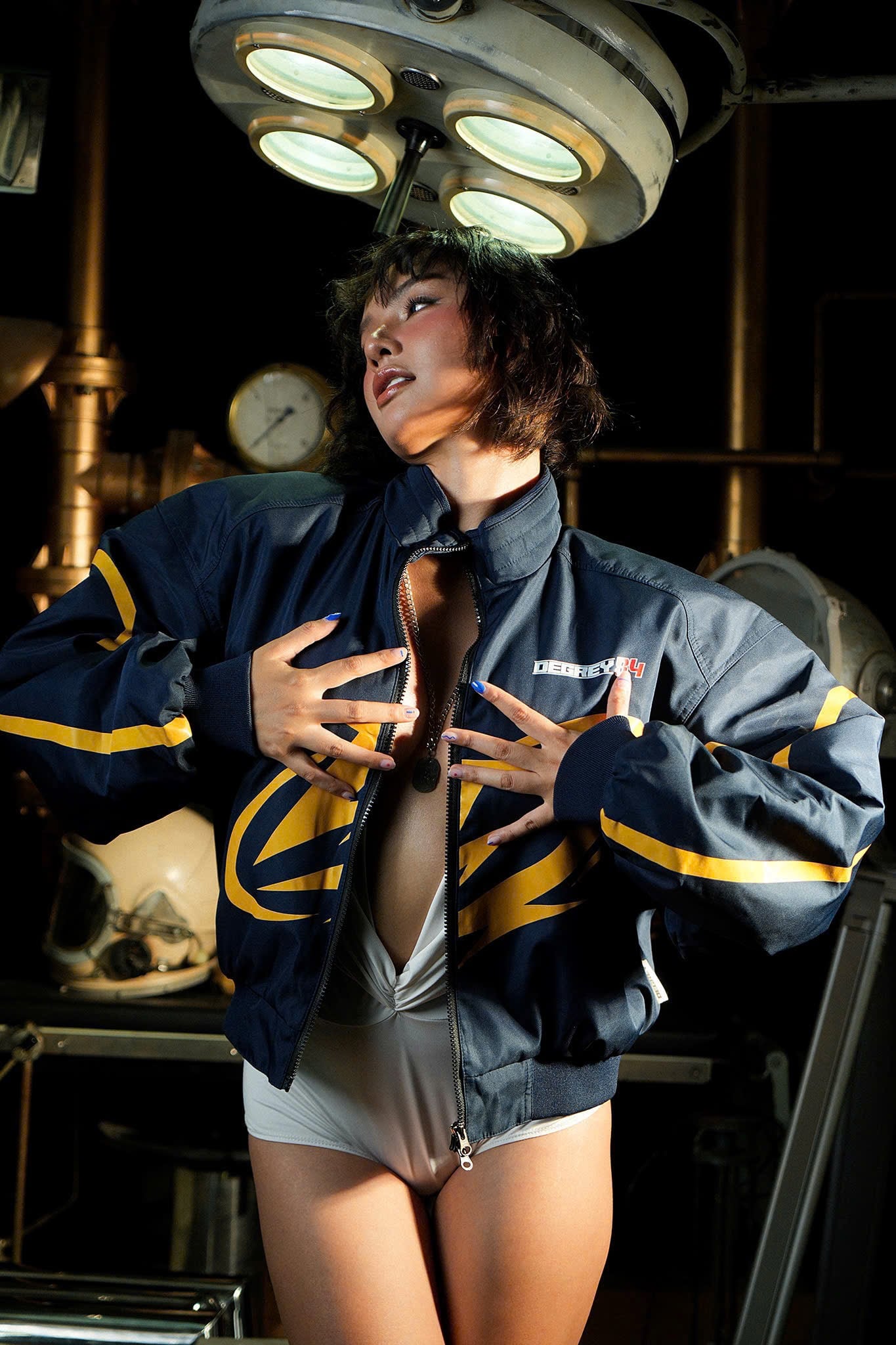  Áo khoác bomber Degrey Japan Korea màu navy - BOMBNAVY 
